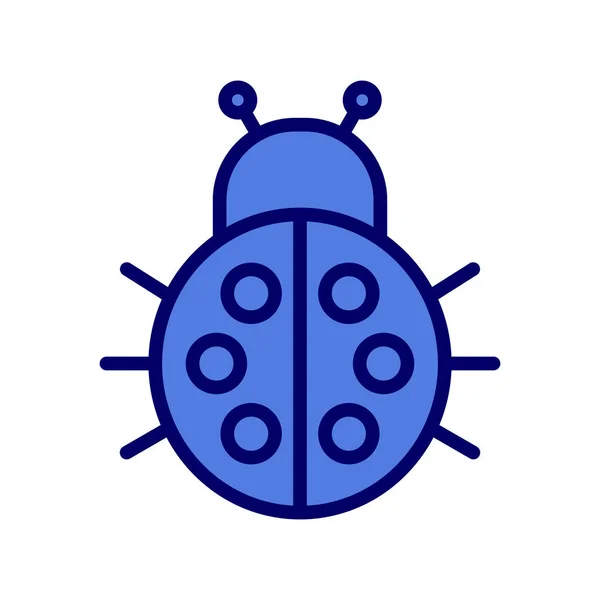 Lady Bug Icon Trendy Style Vector Illustration — Vetor de Stock