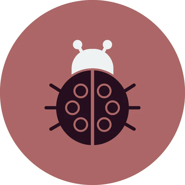 Lady Bug Icon Trendy Style Vector Illustration — Stock Vector