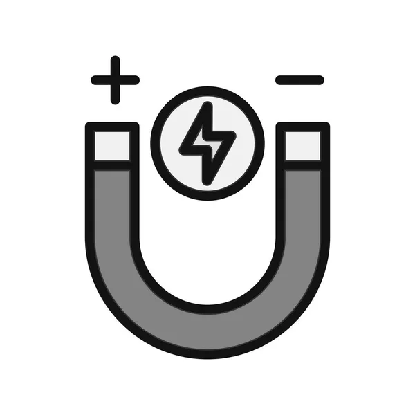 Magnetvektor Thin Line Icon — Stockvektor