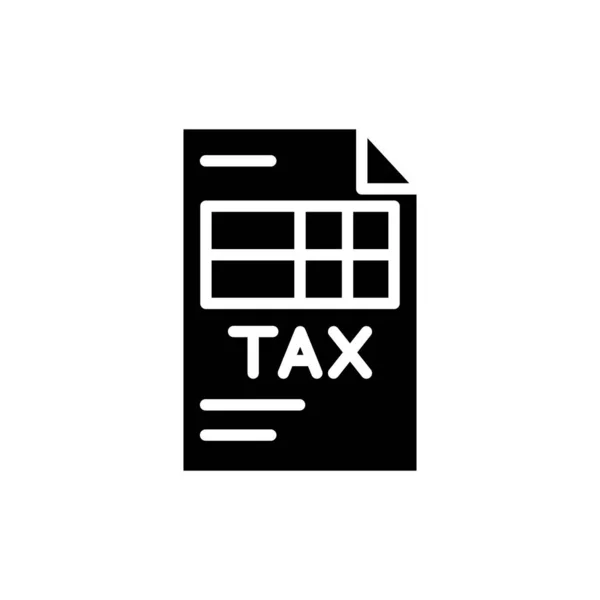 Податковий Вектор Значок Тонкої Лінії — стоковий вектор