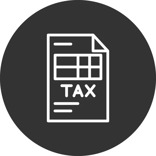 Значок Налогового Вектора — стоковый вектор