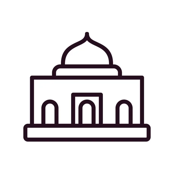 Moschee Vektor Illustration Icon Element Hintergrund — Stockvektor