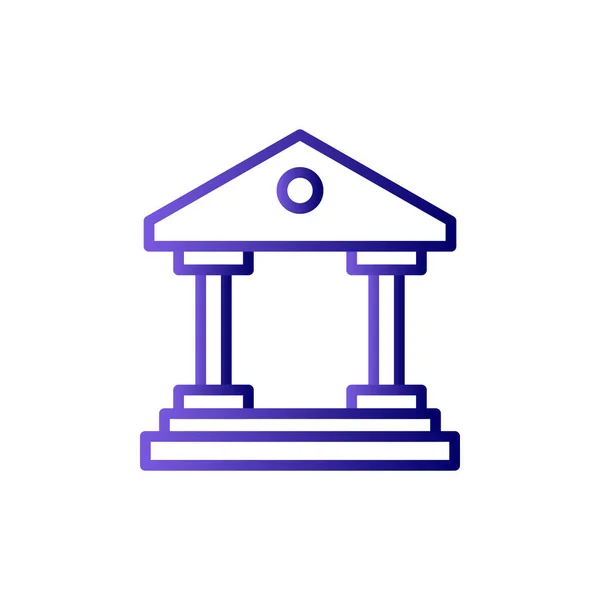 Museum Web Icon Simple Design — Stock Vector