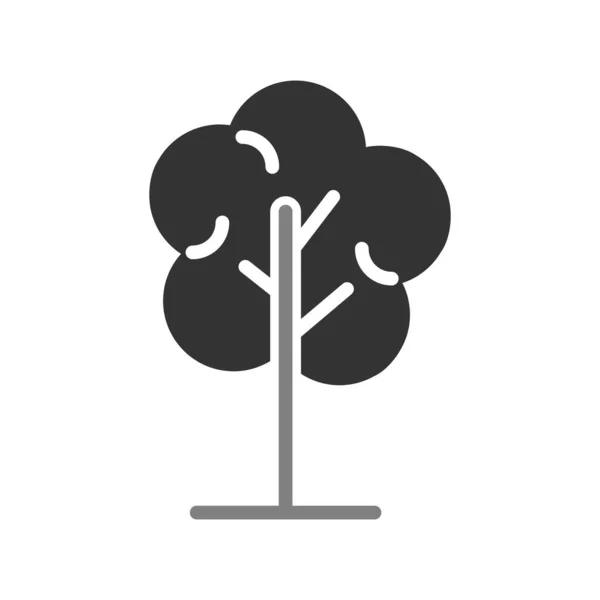 Ikona Drzewa Web Ilustracja Wektora — Wektor stockowy