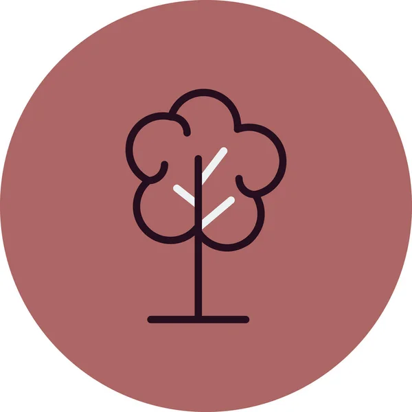 Ikona Drzewa Web Ilustracja Wektora — Wektor stockowy