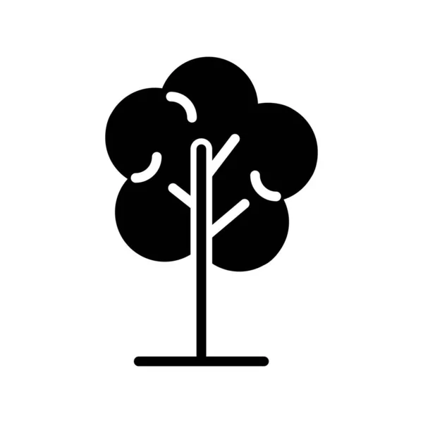 木のウェブアイコンベクトルイラスト — ストックベクタ