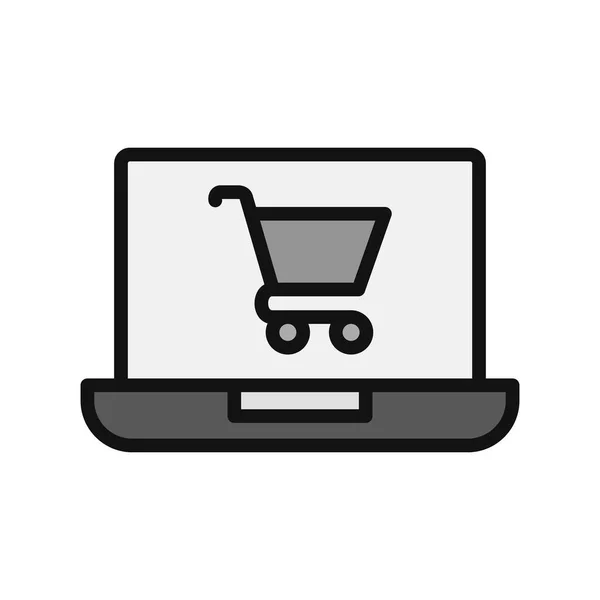 Online Shop Icon Vector Illustration — ストックベクタ