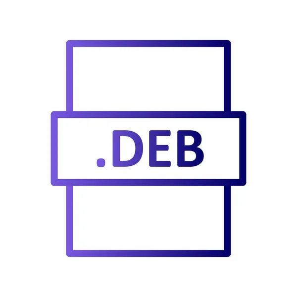 Deb File Format Vector Illustration — 图库矢量图片