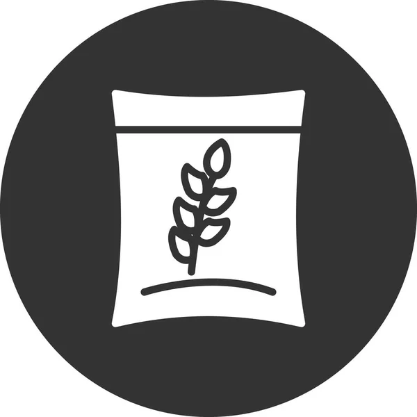Jedinečná Ikona Vektoru Pšenice — Stockový vektor