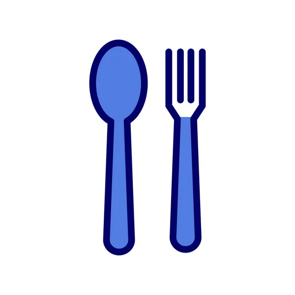 Fork Spoon Icons Web Design Vector Illustration — Archivo Imágenes Vectoriales