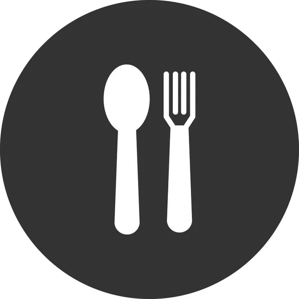 Fork Spoon Icons Web Design Vector Illustration — Vettoriale Stock