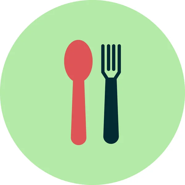 Fork Spoon Icons Web Design Vector Illustration — Image vectorielle