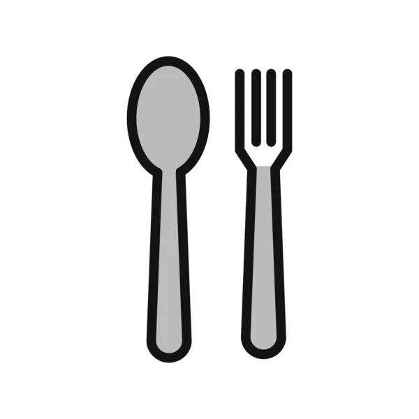 Fork Spoon Icons Web Design Vector Illustration — Stockvektor