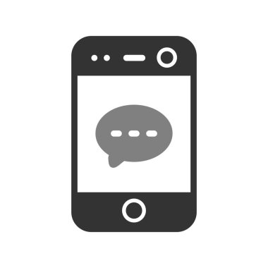 Sosyal ortam simgesi vektör illüstrasyonu