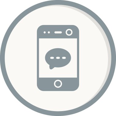 Sosyal ortam simgesi vektör illüstrasyonu