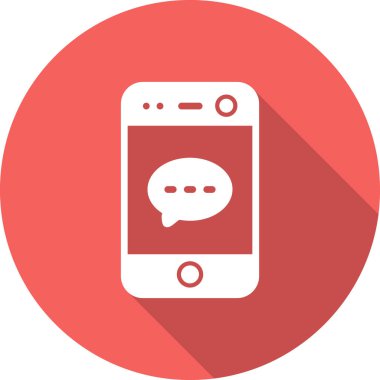 Sosyal ortam simgesi vektör illüstrasyonu