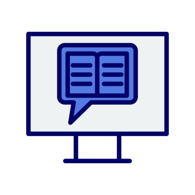 Hikaye anlatma simgesi vektör illüstrasyonu