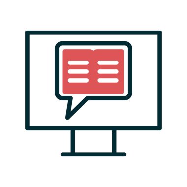 Hikaye anlatma simgesi vektör illüstrasyonu