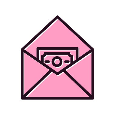 zarf e- posta simgesi vektör illüstrasyonu