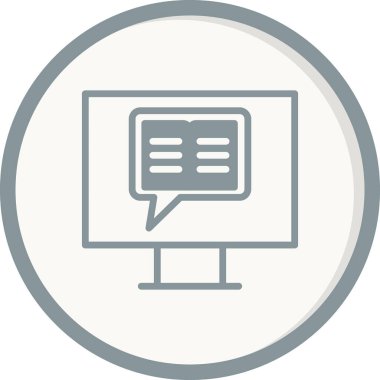 Hikaye anlatma simgesi vektör illüstrasyonu