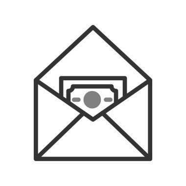 zarf e- posta simgesi vektör illüstrasyonu