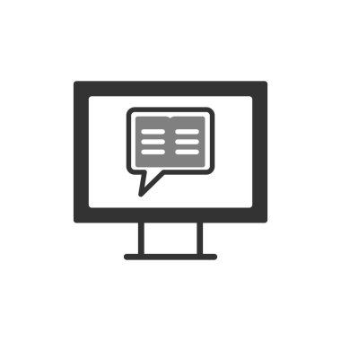 Hikaye anlatma simgesi vektör illüstrasyonu