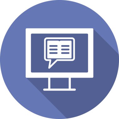 Hikaye anlatma simgesi vektör illüstrasyonu