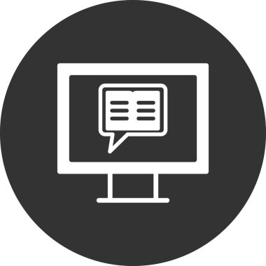 Hikaye anlatma simgesi vektör illüstrasyonu