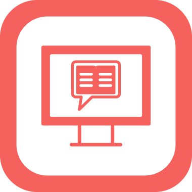 Hikaye anlatma simgesi vektör illüstrasyonu