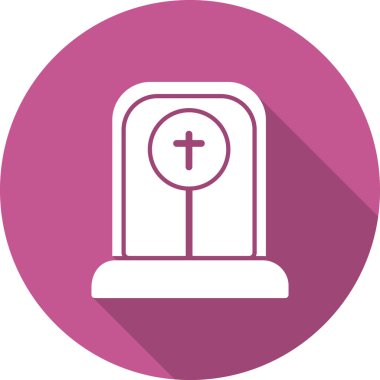 Tek bir mezar simgesinin vektör illüstrasyonu