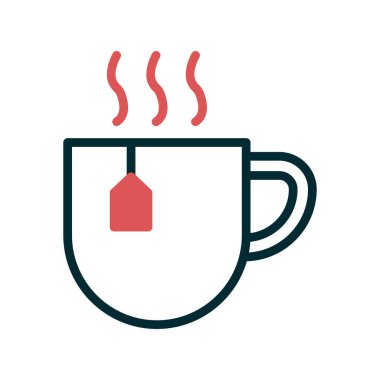 Sıcak çay vektör simgesi