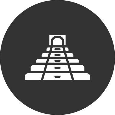 Modern Chichen Itza simgesinin vektör çizimi