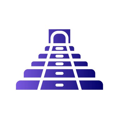 Modern Chichen Itza simgesinin vektör çizimi