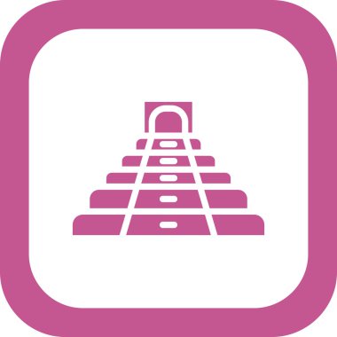 Modern Chichen Itza simgesinin vektör çizimi