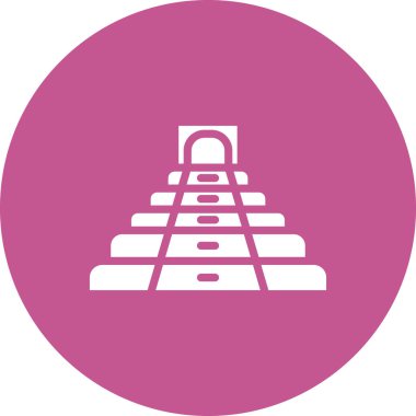 Modern Chichen Itza simgesinin vektör çizimi