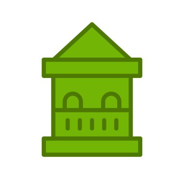 Bilet kutusu simgesi, vektör illüstrasyonu