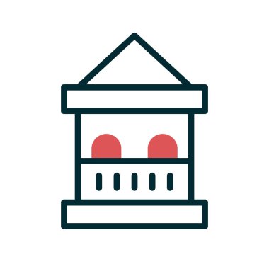 Bilet kutusu simgesi, vektör illüstrasyonu