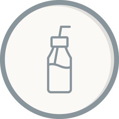 Çikolatalı Süt simgesi, vektör illüstrasyonu