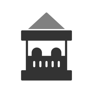 Bilet kutusu simgesi, vektör illüstrasyonu