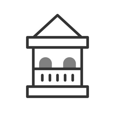 Bilet kutusu simgesi, vektör illüstrasyonu