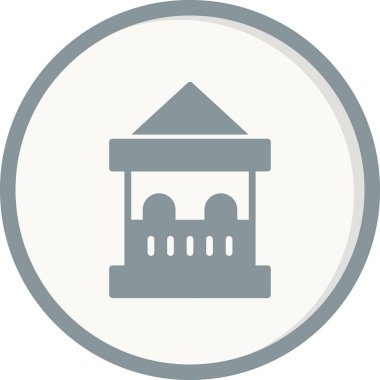 Bilet kutusu simgesi, vektör illüstrasyonu