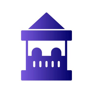 Bilet kutusu simgesi, vektör illüstrasyonu