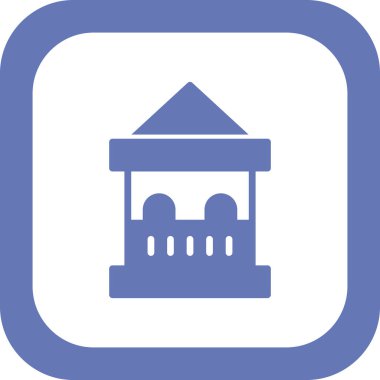 Bilet kutusu simgesi, vektör illüstrasyonu