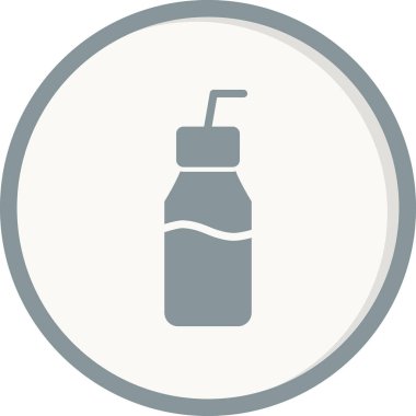 Çikolatalı Süt simgesi, vektör illüstrasyonu