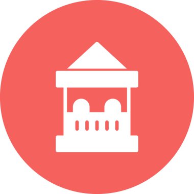 Bilet kutusu simgesi, vektör illüstrasyonu