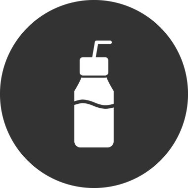 Çikolatalı Süt simgesi, vektör illüstrasyonu