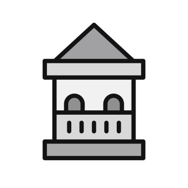 Bilet kutusu simgesi, vektör illüstrasyonu