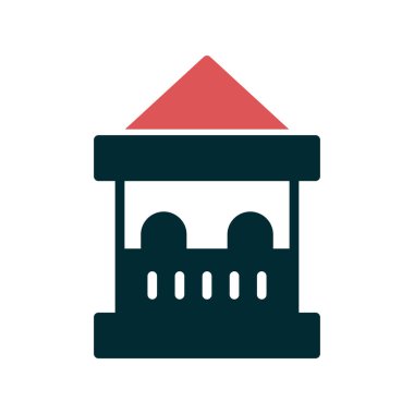 Bilet kutusu simgesi, vektör illüstrasyonu