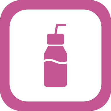 Çikolatalı Süt simgesi, vektör illüstrasyonu