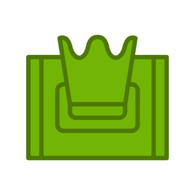 Doku kutusu simgesi, vektör illüstrasyonu 